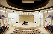 Der Miralles-Saal, der neue Konzertsaal der Jugendmusikschule Hamburg